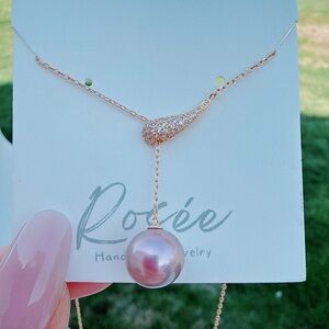 26X249 S925 High Quality Edison Freshwater Pearl Adjustable Necklace 18” 11.1mm